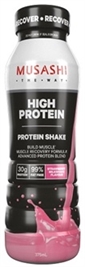 Musashi High Protein Shake Strawberry Milkshake 375ml