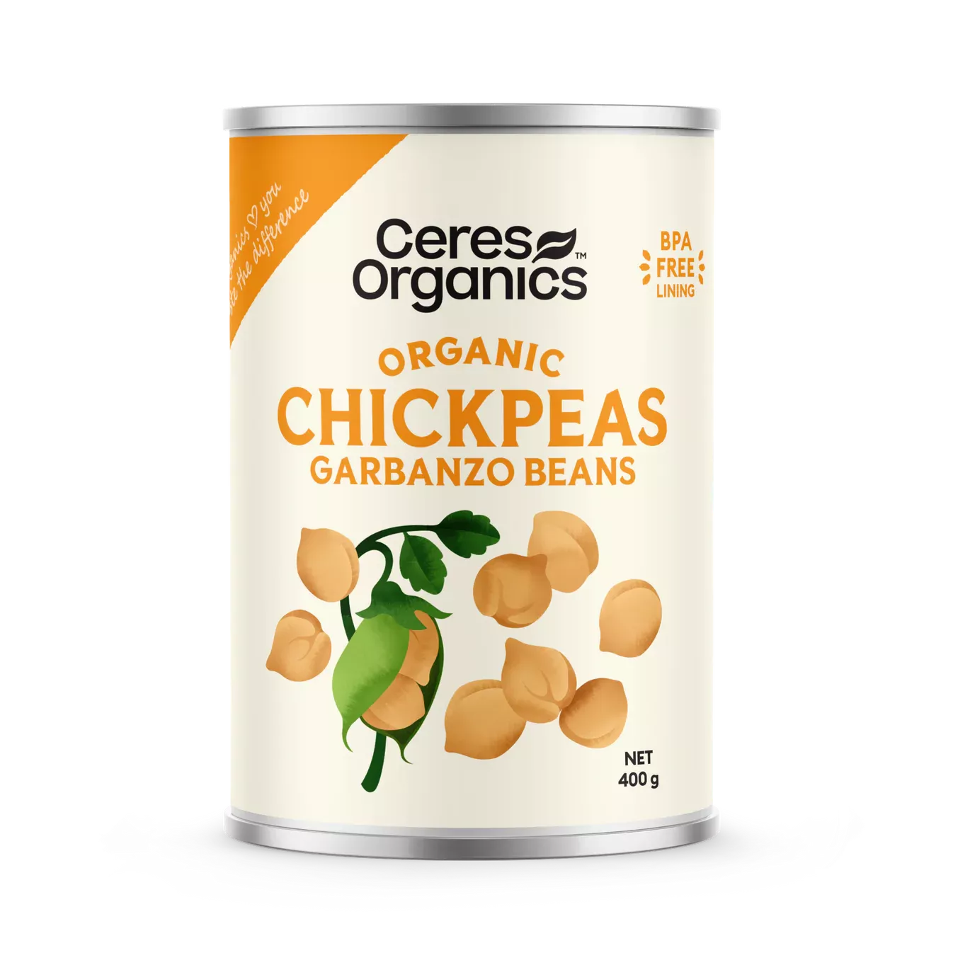 Ceres Organics Organic Chickpeas Garbanzo Beans 400g