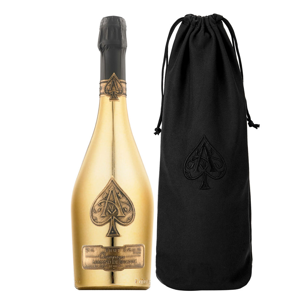 Armand de Brignac Brut Gold with Velvet Bag (750ml)