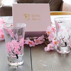 日本冷感櫻花天開對杯