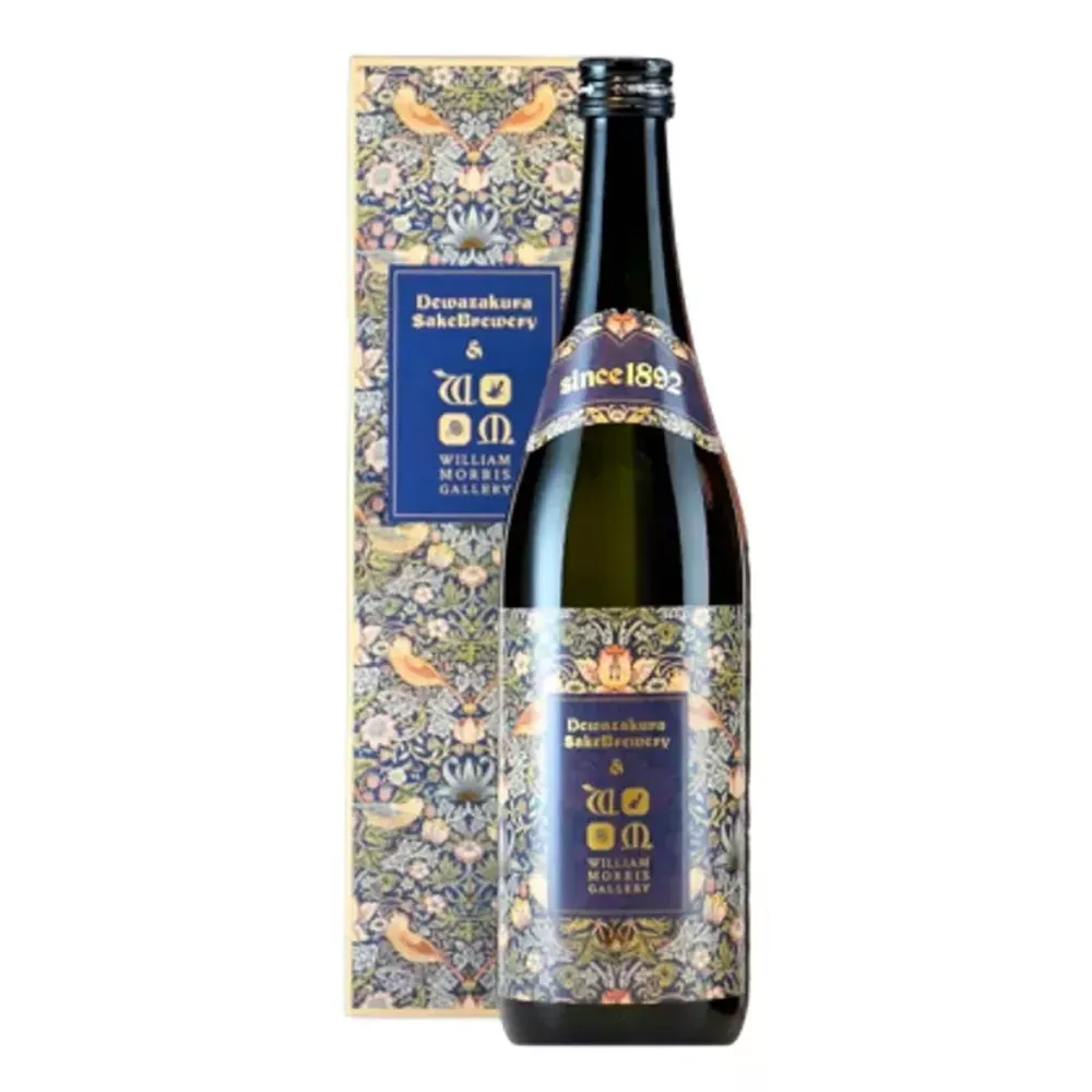 出羽櫻 x 威廉莫里斯 William Morris 藍 純米大吟釀 (720ml)