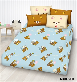 高密度純棉卡通系列 - 輕鬆小熊   #RK005-FD