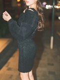  Fluffy Wrap Top With Dress