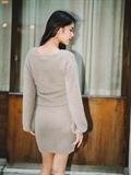 Fluffy Wrap Top With Dress