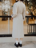 High-Neck Trench Dress 