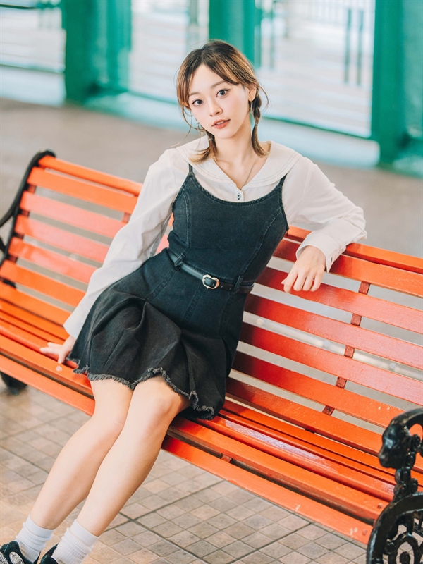 Washed Pleated Cami Dress