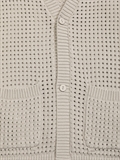 V-Neck Hole Knit Cardigan 