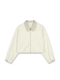 Cropped Relaxed Fit Coach Jacket 