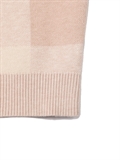 Puffy Sleeves Check Cardigan 
