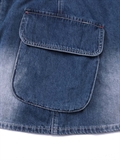  Flip Pocket Denim Skirt