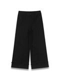 Cuffed Hem Wide Leg Pants 