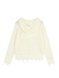  Unisex Logo Hooded Cardigan