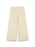 Cuffed Hem Wide Leg Pants 