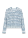 Gradient V Neck Sweater 