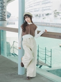 Cuffed Hem Wide Leg Pants 