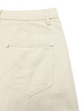 Contrast Stitch Denim Shorts 