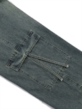  Washed Denim Pocket With Strap