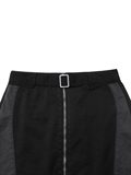  Zip Up Patchwork Skirt