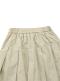  Eyelet Trims Pockets Pleated Skirts
