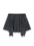  Irregular Shape Skirt With Ribbon