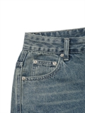  Washed Bermuda Denim Shorts