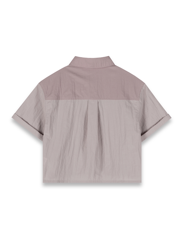 Patch Pockets Colour Block Shirt