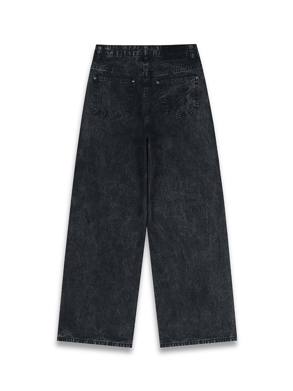 Wash Cut Out Long Pants