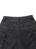  Strap Details Pocket Shorts