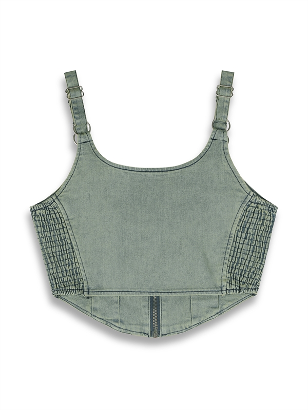 Denim Corset Top