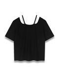 Halter Neck Rib Tee 