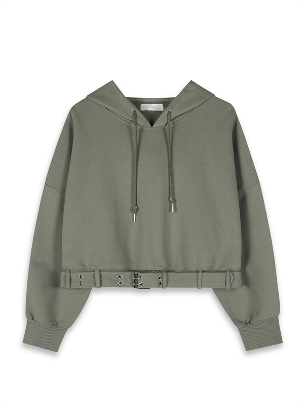 Oversized Hoodie With Belt