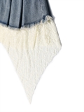  Denim Pleated Skirt