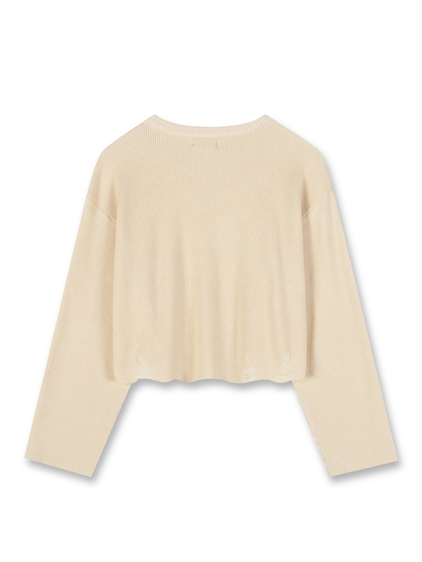 Rib Knitted Cropped Top 