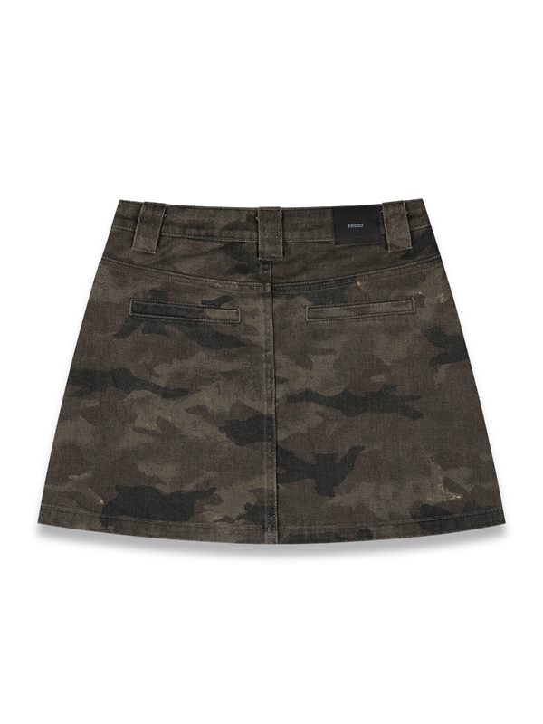Camouflage Pockets Skirt