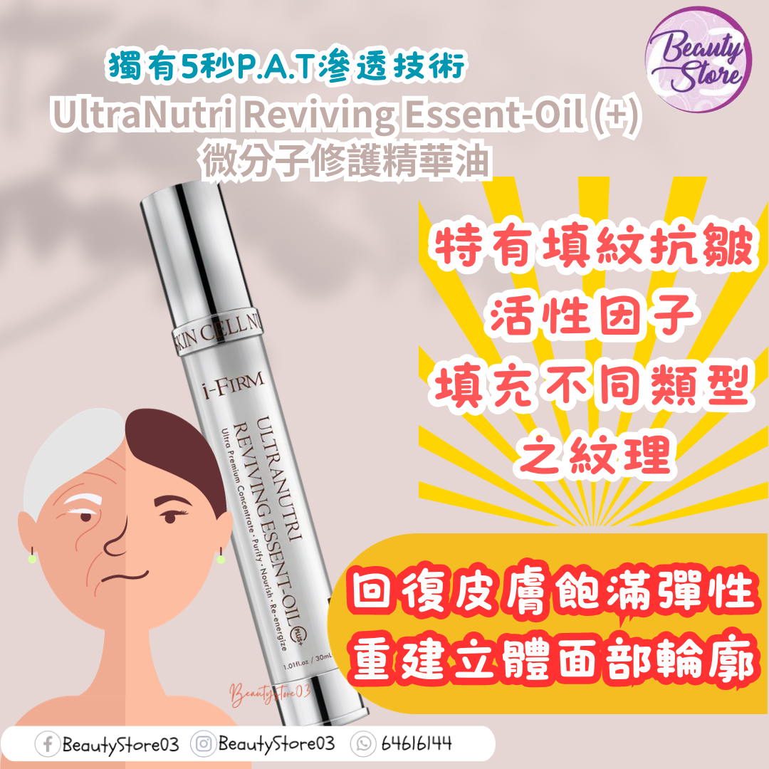 美國 i-firm UltraNutri Reviving Essent-Oil (+) 微分子修護精華油 