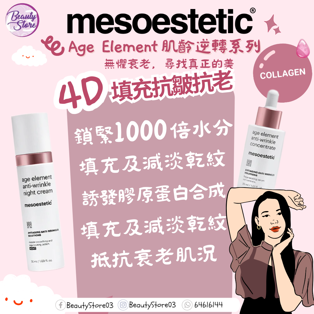 西班牙 Mesoestetic 4D填充高效抗皺精華30ML