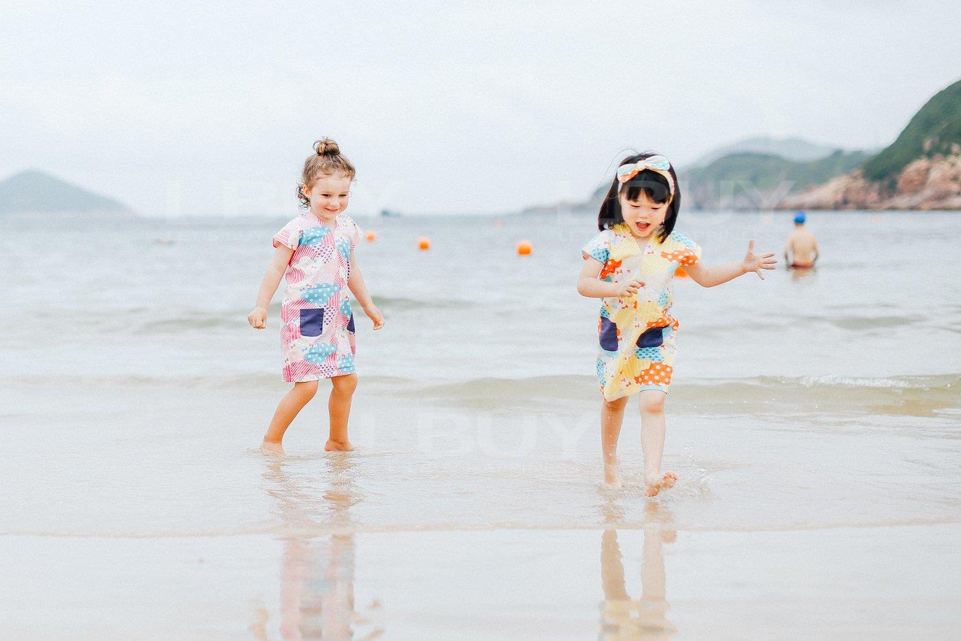 V-NECK SUMMER DRESS (ORANGE)