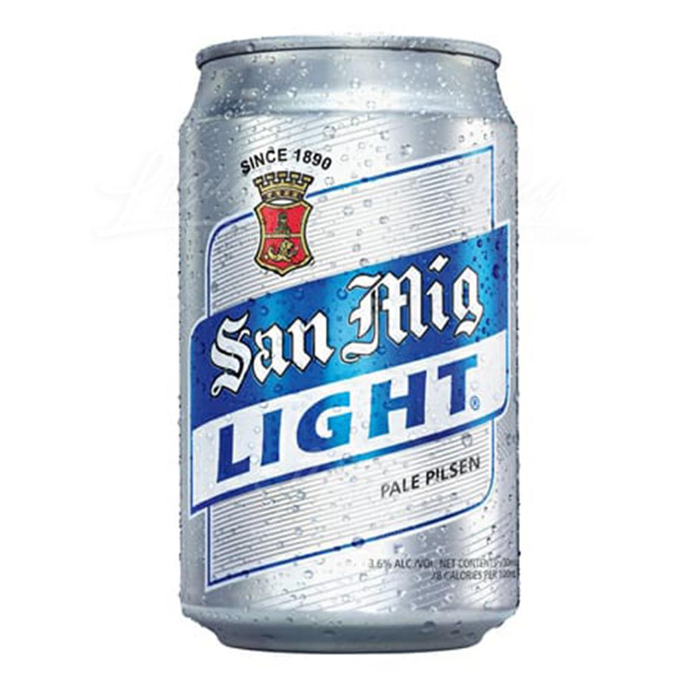 San Mig Light 330ml Can Packing 24 pcs per case