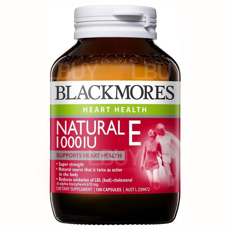 Blackmores 活性天然維他命 E抗氧化1000IU 100粒裝