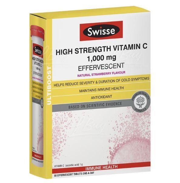 Swisse ULTIBOOST 高濃度維他命 C 泡騰片 60片