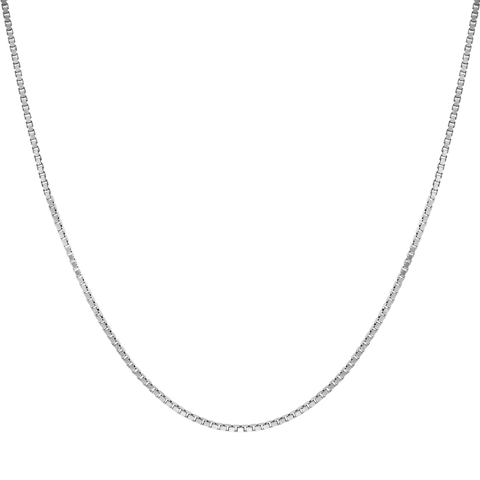 Italy 18inch 925 silver box chain