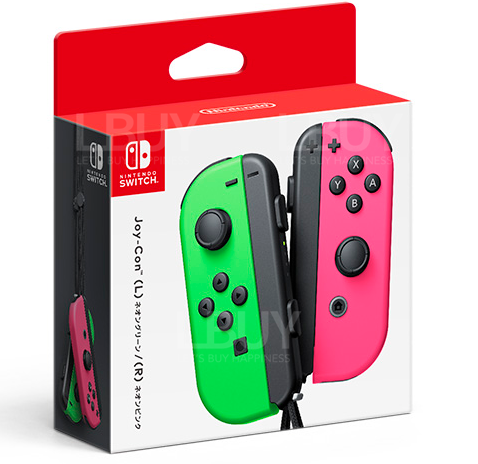 Joy-Con(L) Neon Green and (R) Neon Pink
