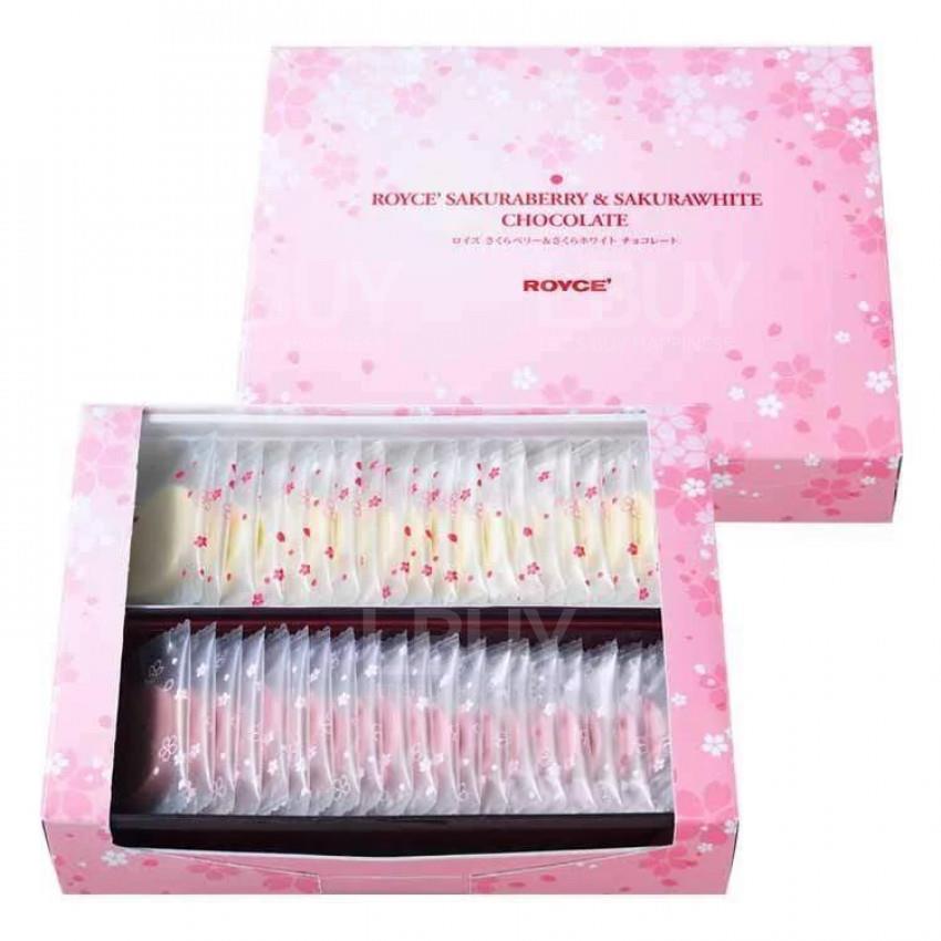 Hokkaido Seasonal Limited-Royce Sakura Flavored Chocolate Chips (40 pieces individually packaged)