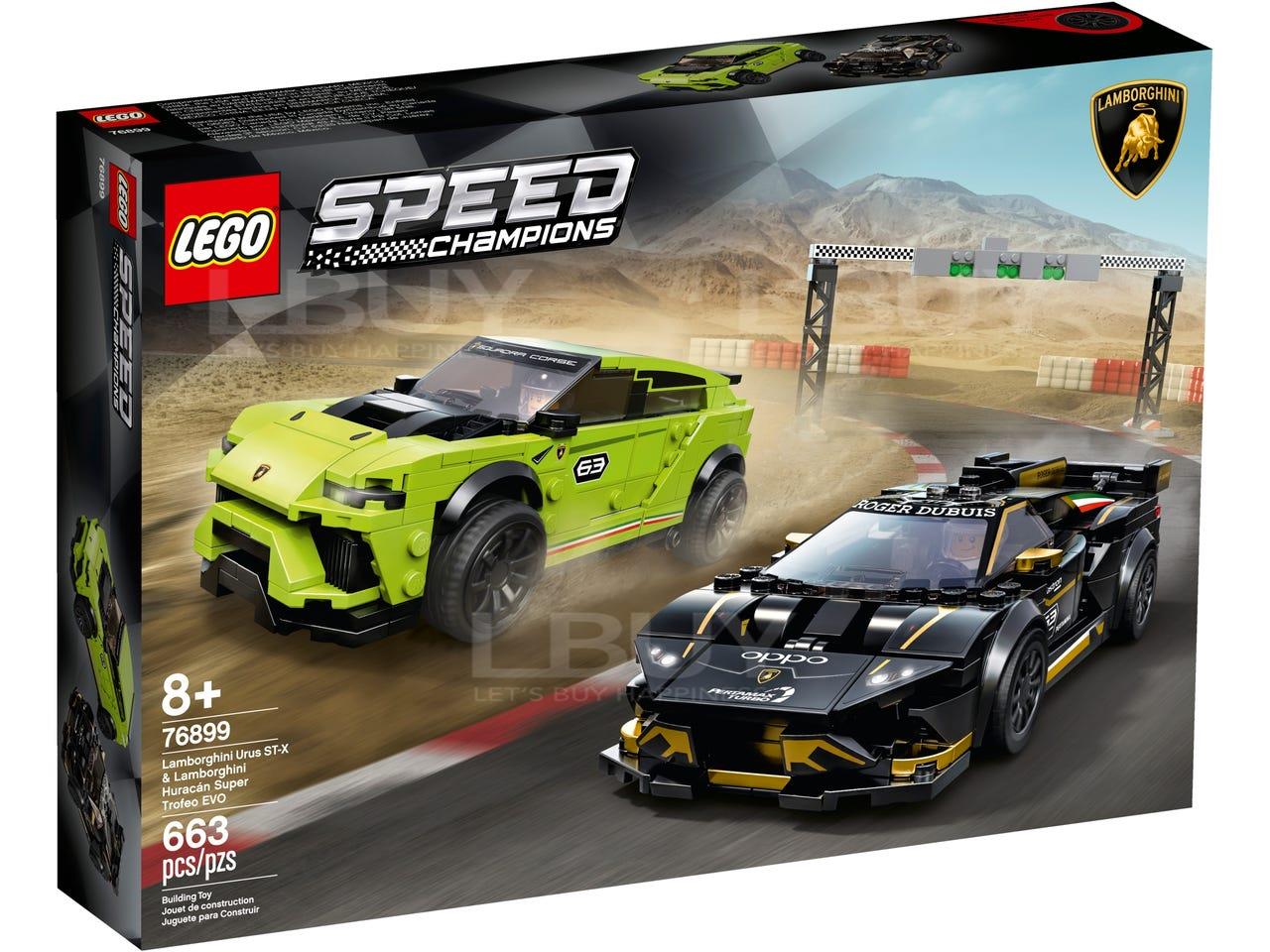 Lego 76899 Lamborghini Urus ST-X Lamborghini Huracán Super Trofeo EVO 7+