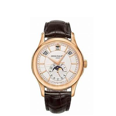 Patek Philippe 5205R Annual Calendar Opaline White Dial Rose Gold Strap