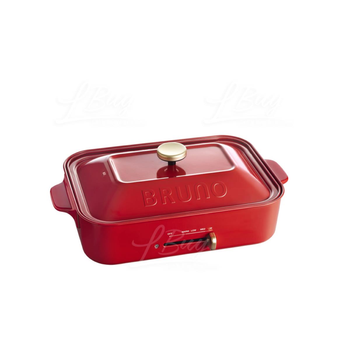 BRUNO 1200W Compact Hot Plate - Red  - BOE021-RD