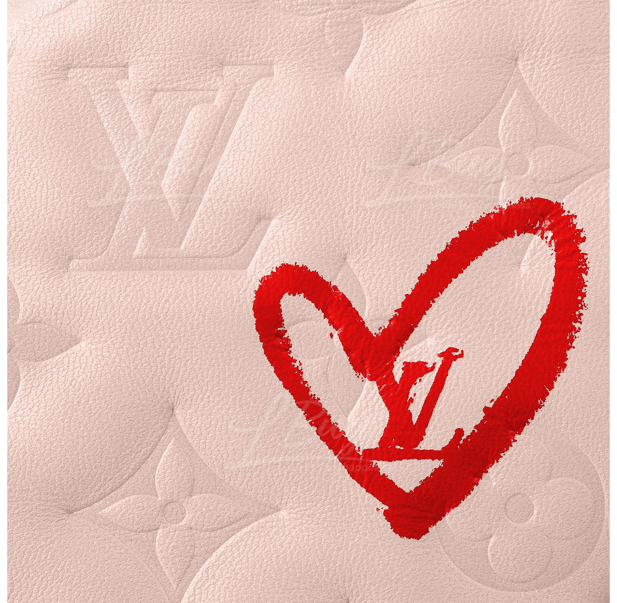 早い者勝ち！LOUVINI PARIS CUORE PINK-RED LOUVINI】 ハンドストラップ PETIT CUORE PINK-RED