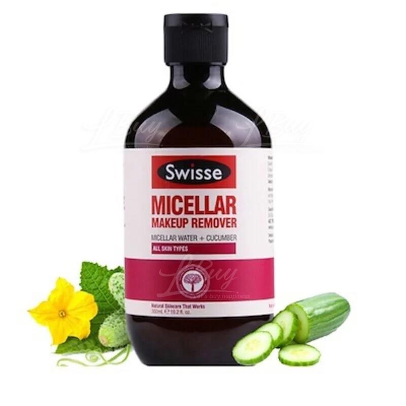 SWISSE 美白保濕小黃瓜卸妝水 (300ml)