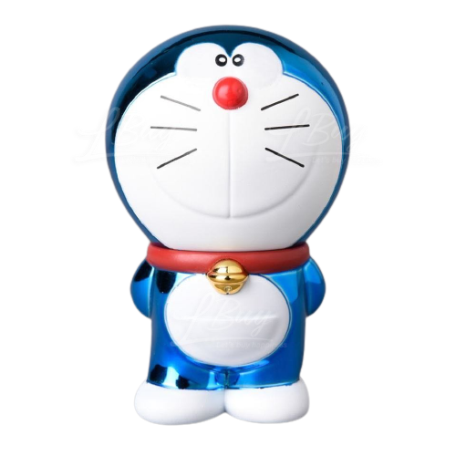 多啦A梦UDF公仔藤子・F・不二雄博物馆纪念商品电镀版模型6 cm