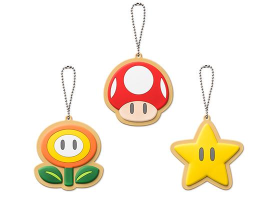 超级玛利欧　Home&Party　橡胶吊饰（超级蘑菰/火之花/无敌星）